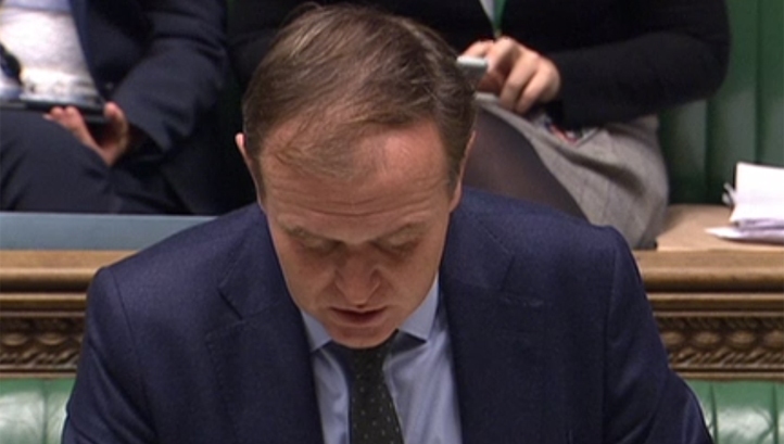 Environment secretary George Eustice in the House of Commons presenting the Environment Bill at its second reading. 